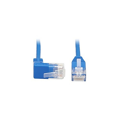 Tripp Lite Cat6 Cable Up Angle Slim M/m Blue 2ft (N204S02BLUP)