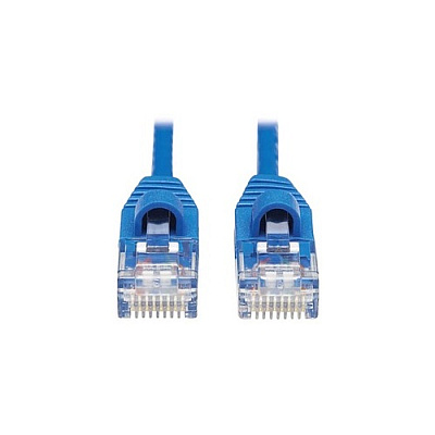 Tripp Lite Cat6a Snagless Slim Cable M/m Blue 15ft (N261S15BL)