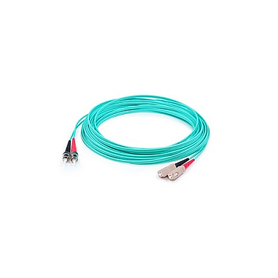 Add-On 50cm St/sc M/m Om3 Aqua Fiber Patch Cbl (ADDSTSC05M5OM3)