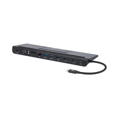 Manhattan - Strategic 11-in-1 Triple-monitor Docking Station (153478)