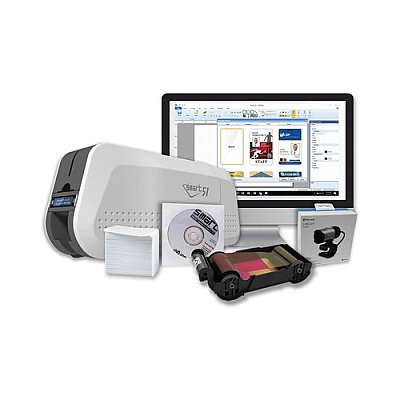 Brady People ID Smart 51d Dual-sided Card Printer Bundle (IDP651399B)