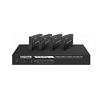 Monoprice Blackbird 4k Hdmi 2.0 1x4 Splitter Extender --complete Solution Kit-- 18gbps_ Hdr_ 4k@60hz_ Ycbcr 4:4:4_ Hdcp 2.2_ Cat6/6a/7 With Ir_ (42271)