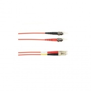 Black Box Om4 50/125 Multimode Fiber Optic Patch Cable - Ofnp Plenum, St To Lc, Red, 5-m (16.4-ft.), Gsa, Taa, Non-returnable/non-cancelable (FOCMPM4-005M-STLC-RD)