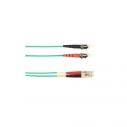 Black Box Om4 50/125 Multimode Fiber Optic Patch Cable - Ofnp Plenum, St To Lc, Green, 10-m (32.8-ft.), Gsa, Taa, Non-returnable/non-cancelable (FOCMPM4010MSTLCGN)