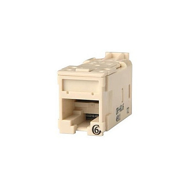 Leviton Hdjack,cat6,clarity,t568a/b,fg Wht (HDJ6)