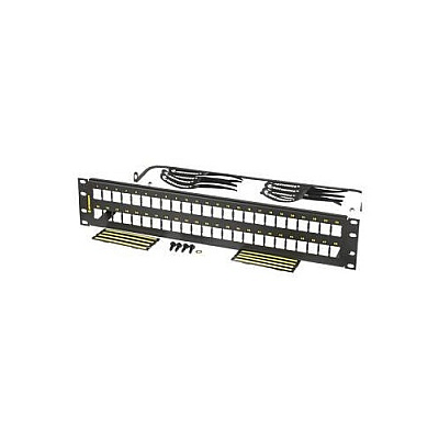 Leviton 48port Pnl,flat Hdj, Blk (PSDHJU48)
