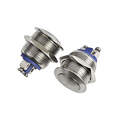 Quam Nichols 2x Call-in Button Switch, Round, Stainle (KIT#115)