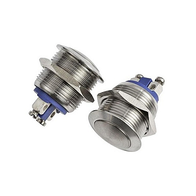 Quam Nichols 2x Call-in Button Switch, Round, Stainle (KIT#115)