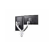Chief Manufacturing K1 Desk Mnt Dual Disp Dual 2l Arms Wht (K1D220W)