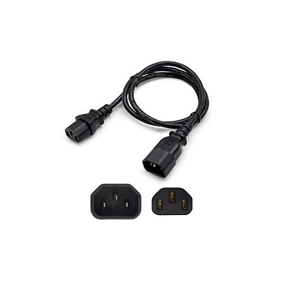 Add-On 6ft Industry Std C13/c14 Black Pwr Cbl (ADDC1321418AW6F)