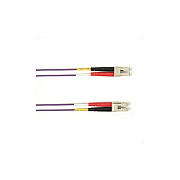 Black Box Om4 50/125 Multimode Fiber Optic Patch Cable - Ofnr Pvc, Lc To Lc, Purple, 10-m (32.8-ft.), Gsa, Taa, Non-returnable/non-cancelable (FOCMRM4010MLCLCVT)
