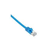 Black Box Cat6a 500-mhz Slimline Molded Snagless Stranded Ethernet Patch Cable-shielded(f/utp),cm Pvc(rj45 M/m),blue,1-ft.(0.3-m) (CAT6APCS001BL)