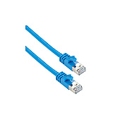 Black Box Cat6a 500-mhz Slimline Molded Snagless Stranded Ethernet Patch Cable,shielded(f/utp),cm Pvc(rj45m/m),blue,20-ft.(6.0-m) (CAT6APCS020BL)