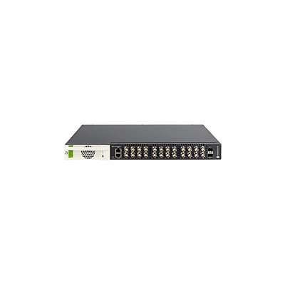 Obsidian Integrations Cleer24 10g: 24 Port Eoc Long Reach Poe+ (50 Watts) Managed Switch With 110 Vdc & 220vdc 1,000 Watt Power Supply (NVCLR02410G)