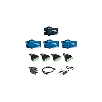 Obsidian Integrations 1701+ Kit3h (eoc/utp): 1 1701+ Base, 3 1701+ Link (50 Watts), Coax Cable - 5 Yr Warranty Included (NVEC1701PLSK3H)