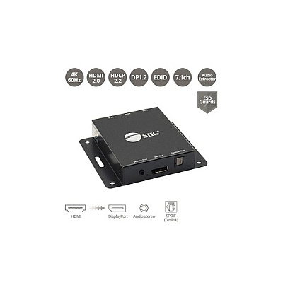 SIIG Hdmi To Dp Converter Audioextractor (CEH26A11S1)