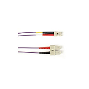 Black Box Om2 50/125 Multimode Fiber Optic Patch Cable - Ofnr Pvc, Sc To Lc, Purple, 10-m (32.8-ft.), Gsa, Taa, Non-returnable/non-cancelable (FOCMR50010MSCLCVT)