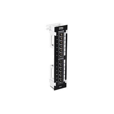 Trendnet 12-port Cat6 Unshielded Wall Mount Patch Panel With Included 89d Bracket (TCP12C6V)