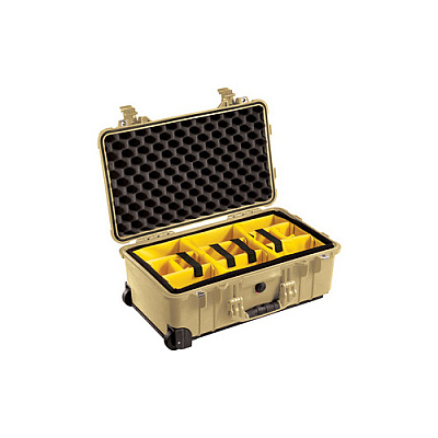 Deployable Systems Pelican 1510 Case-tan W/padded Divid (0151000040190)