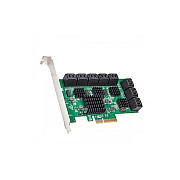 Syba Multimedia 16 Port Sata Pcie 3.0 X4 Non-raid Card (SDPEX40164)