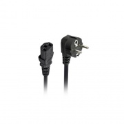 Monoprice Power Cord - Cee 7/7 &#34;schuko&#34; (europe) To Iec 60320 C13_ 18awg_ 5a/1250w_ 250v_ 3-prong_ Black_ 3ft (42094)