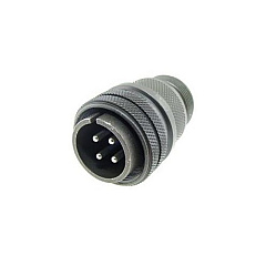 Accu-Tech Circular Mil Spec Connector St Plug 4p Size 12 Not For New Design (MS3106A1810P)