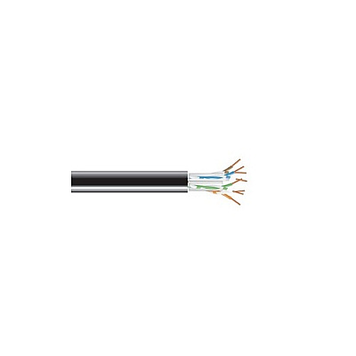 Black Box Cat6a Solid Riser 500 Black (C6ABC50BK0500)
