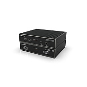 Black Box Mst Kvm Extender Over Catx/fiber - Quad-monitor, 4k Displayport, Usb 2.0 Hub, Serial, Audio, Local Video, Taa (KVXHP400)