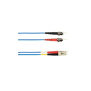 Black Box Om4 50/125 Multimode Fiber Optic Patch Cable - Ofnr Pvc, St To Lc, Blue, 10-m (32.8-ft.), Gsa, Taa, Non-returnable/non-cancelable (FOCMRM4010MSTLCBL)