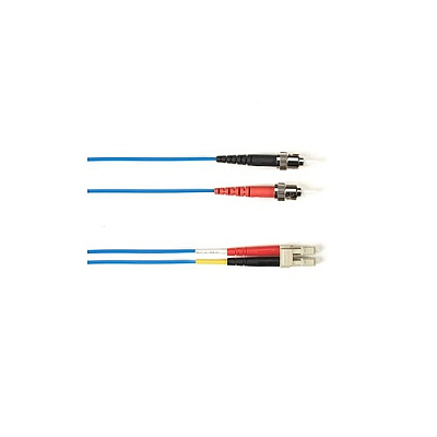 Black Box Om4 50/125 Multimode Fiber Optic Patch Cable - Ofnr Pvc, St To Lc, Blue, 10-m (32.8-ft.), Gsa, Taa, Non-returnable/non-cancelable (FOCMRM4010MSTLCBL)