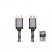 Monoprice 8k Certified Braided Ultra High Speed Hdmi Cable - Hdmi 2.1_ 8k@60hz_ 48gbps_ Cl2 In-wall Rated_ 30awg_ 6ft_ Black (42682)