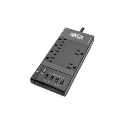 Tripp Lite Safe-it Surge Protector 6outlet 8ft Cord (TLP68UBAM)