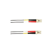 Black Box Om3 50/125 Multimode Fiber Optic Patch Cable - Ofnr Pvc, Lc To Lc, Gray, 5-m (16.4-ft.), Gsa, Taa, Non-returnable/non-cancelable (FOCMR10005MLCLCGR)