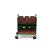 Bretford Cube Transport 30x W/ Caddies, 90deg,gra (TVCT30CAD90DCT)