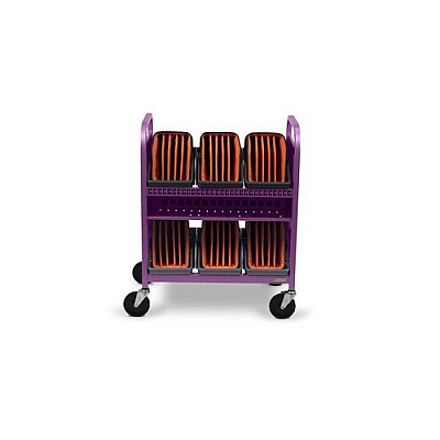 Bretford Cube Transport 30x W/ Caddies, 90deg,orc (TVCT30CAD90DMUS)