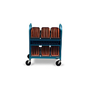 Bretford Cube Transport 30x W/ Caddies, 90deg,tz (TVCT30CAD90DTZ)