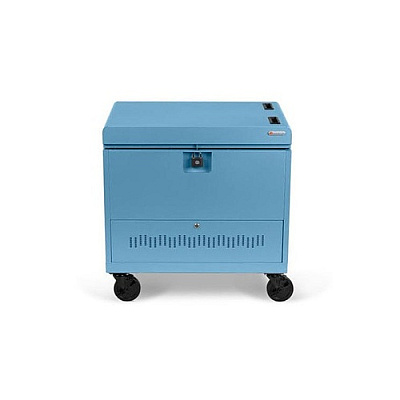 Bretford Cube Toploader 30x W/caddies, Usb-c,sky (TVTL30CADUSBSKY)