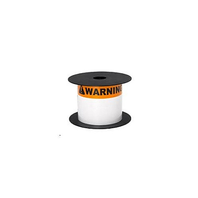 Brother 4 Wide Tt Arc Flash Continuous 1 Orange Header White Label (use Bmslprxx Resin Ribbons), 5 Years, 5 Od / 1 Core, 75ft/roll, 1 Roll/unit (BMSLT406AFC100)