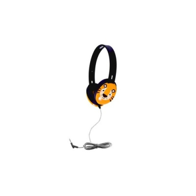 Hamiltonbuhl Primo Tiger Face- Headphone, 3.5mm Plug, Made Of Abs Plastic, With Chew And Kink-resistant Dura-cord (PRM100T)