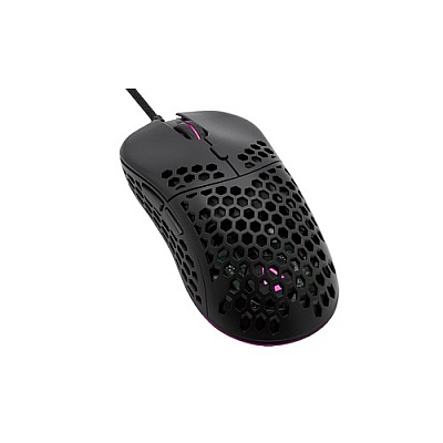 Monoprice Dark Matter By Hyper-k Ultralight Optical Gaming Mouse - 16000dpi_ Pixart Pmw 3389_ Omron_ Rgb_ 60g Weight_ Wired (40430)