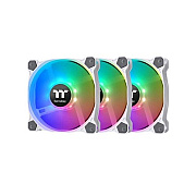 Thermaltake Pure Argb White 120mm Case Fan, 3 Pack (CLF127PL12SWA)