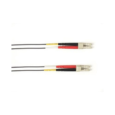 Black Box Os2 9/125 Singlemode Fiber Optic Patch Cable - Ofnp Plenum, Lc To Lc, Gray, 2-m (6.5-ft.), Gsa, Taa, Non-returnable/non-cancelable (FOCMPSM002MLCLCGR)