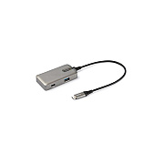 StarTech Usb C Multiport Adapter, Usb-c To 4k 60hz Hdmi 2.0, 100w Power Delivery Pass-through, 3-port 10gbps Usb Hub, Usb Type-c Mini Dock, 10 (25cm) Cable (DKT31CHPD3)