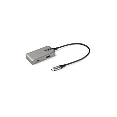 StarTech Usb C Multiport Adapter, Usb-c To 4k 60hz Hdmi 2.0, 100w Power Delivery Pass-through, 3-port 10gbps Usb Hub, Usb Type-c Mini Dock, 10 (25cm) Cable (DKT31CHPD3)