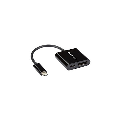 Black Box Usb-c Adapter - Usb-c To Displayport Adapter With Pd Charging, 4k60, Hdr, Hdcp 2.2, 60w (20v 3a), Dp 1.2 Alt Mode (VAUSBC31DP4KC)