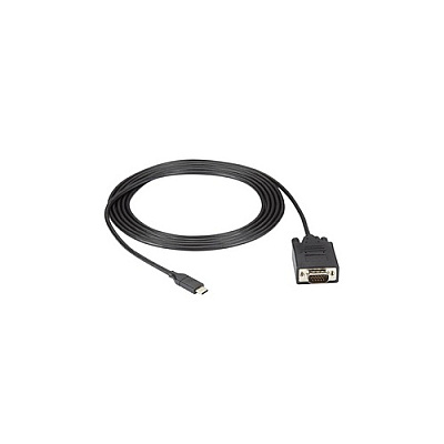 Black Box Usb-c Adapter Cable - Usb-c To Vga Adapter, 1920x1200 / 1080p, Dp 1.2 Alt Mode, 9-ft. (2.7-m) (VAUSBC31VGA009)