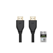 Monoprice 8k Certified Ultra High Speed Hdmi Cable - Hdmi 2.1_ 8k@60hz_ 48gbps_ Cl2 In-wall Rated_ 28awg_ 10ft_ Black (42675)