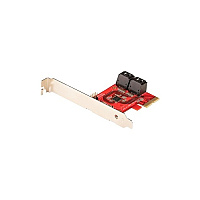 StarTech Sata Pcie Card, 4 Ports, 6gbps, Non-raid (4P6GPCIESATACARD)