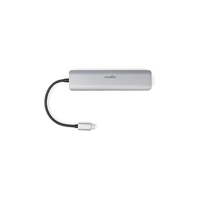 Rocstor Usb-c Multiport Adapter-aluminum (Y10A236A1)