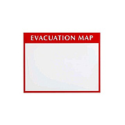 Bridgetek Solutions Red/white Evacuation Map Insert Holder (102849)